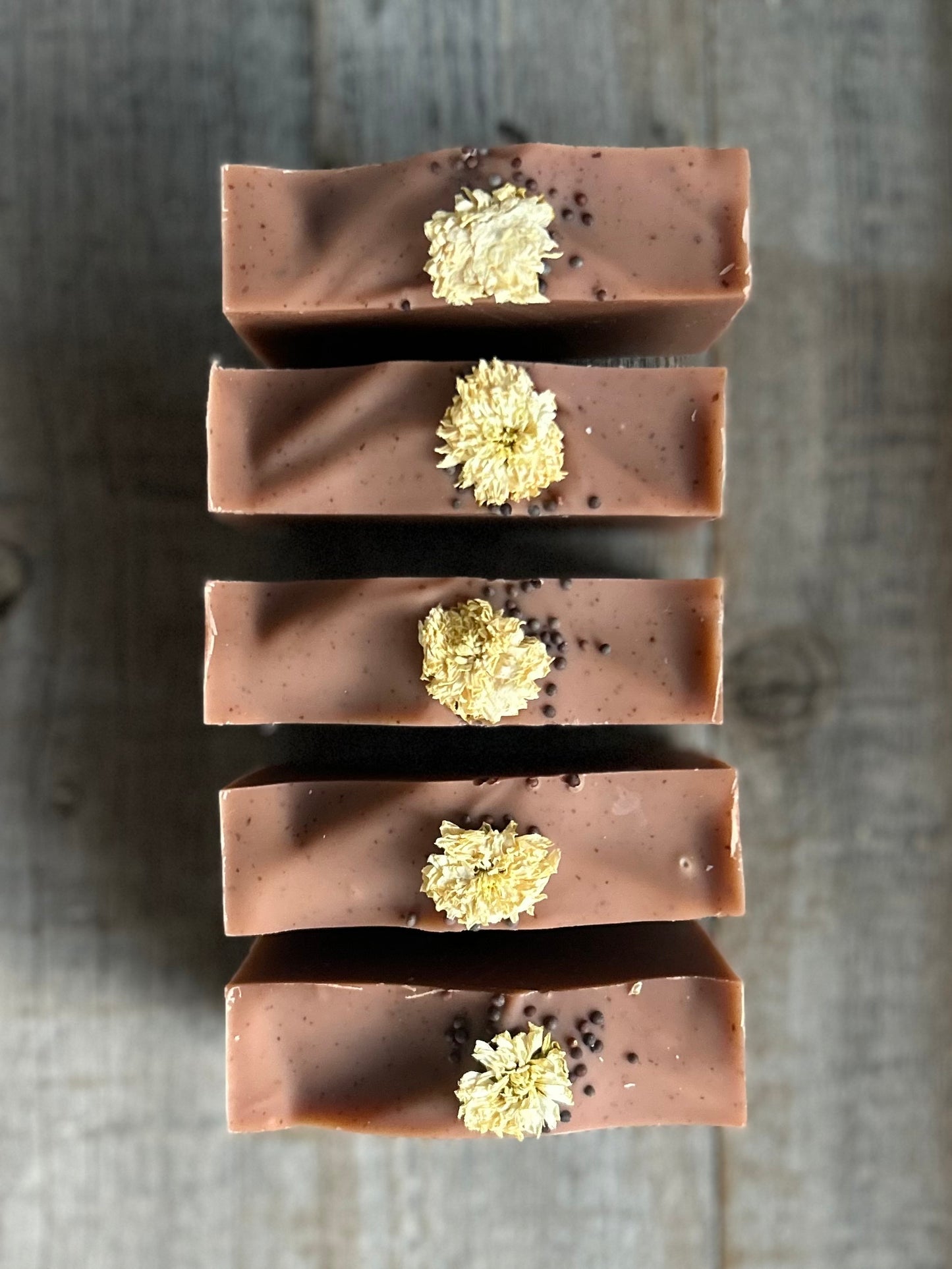 Warm and earthy notes of fall, Cranberry Honey soap is made with nourishing goat's milk, cocoa butter, creamy shea butter, raw honey and freeze dried cranberry powder. With notes of orange and rosemary, this beautiful burgundy floral soap will look stunning in your fall kitchen or bathroom decor. Kendrick Homestead
