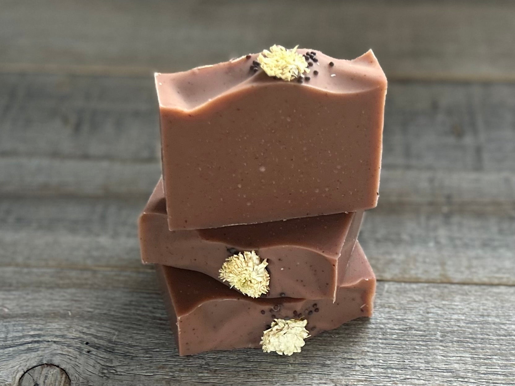 Warm and earthy notes of fall, Cranberry Honey soap is made with nourishing goat's milk, cocoa butter, creamy shea butter, raw honey and freeze dried cranberry powder. With notes of orange and rosemary, this beautiful burgundy floral soap will look stunning in your fall kitchen or bathroom decor. Kendrick Homestead