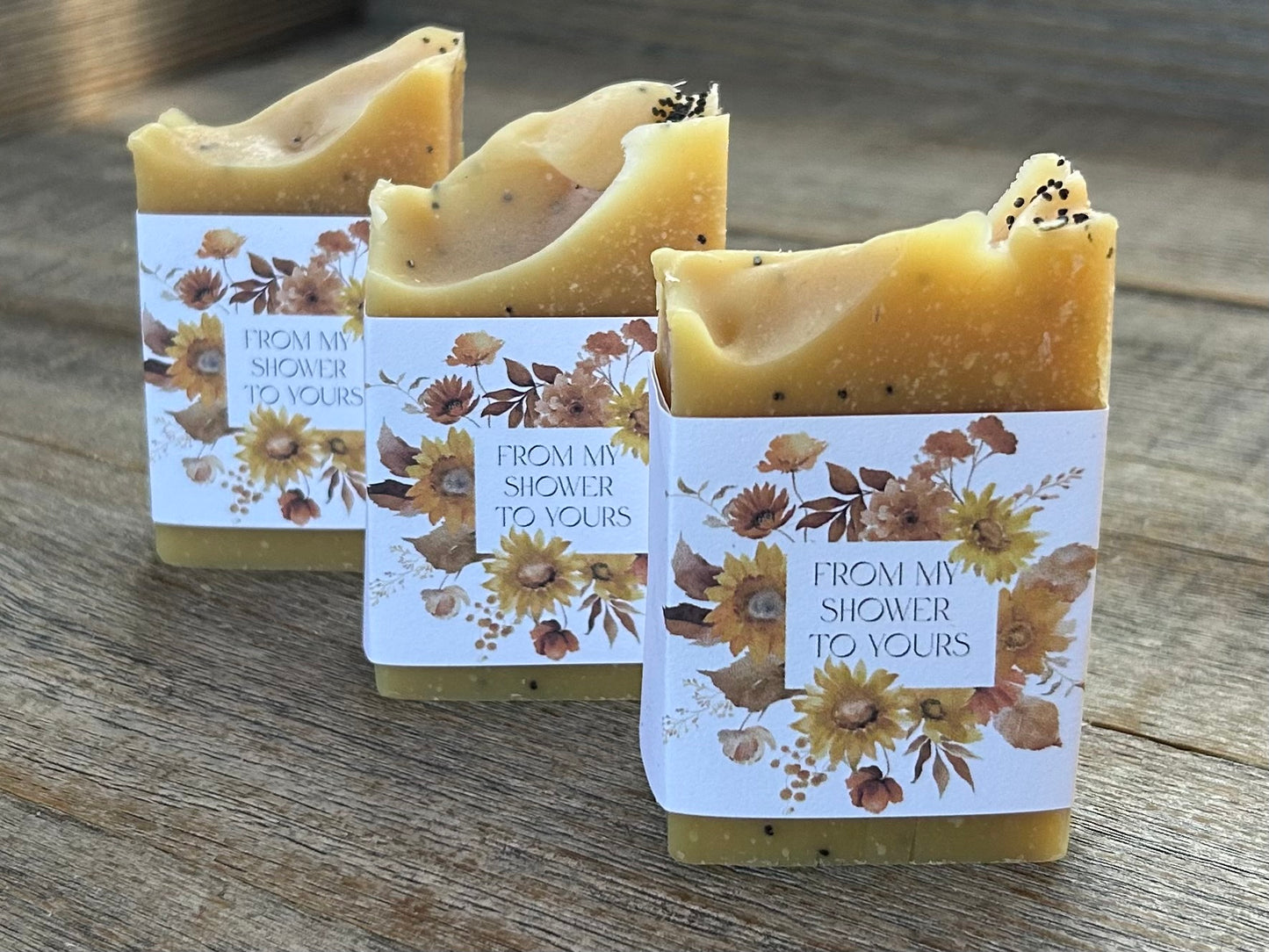 Harvest soap favors