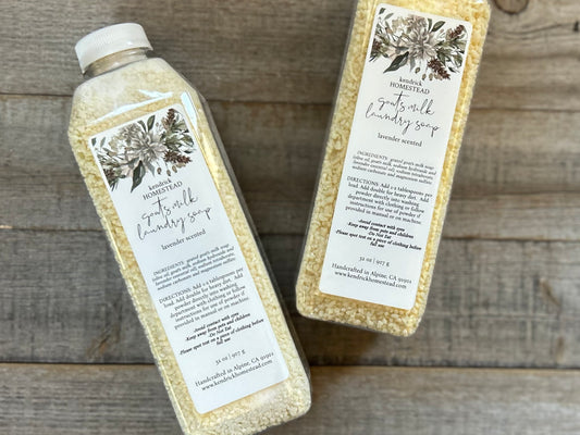 Goat's Milk Laundry Soap, Lavender Scented, Kendrick Homestead
