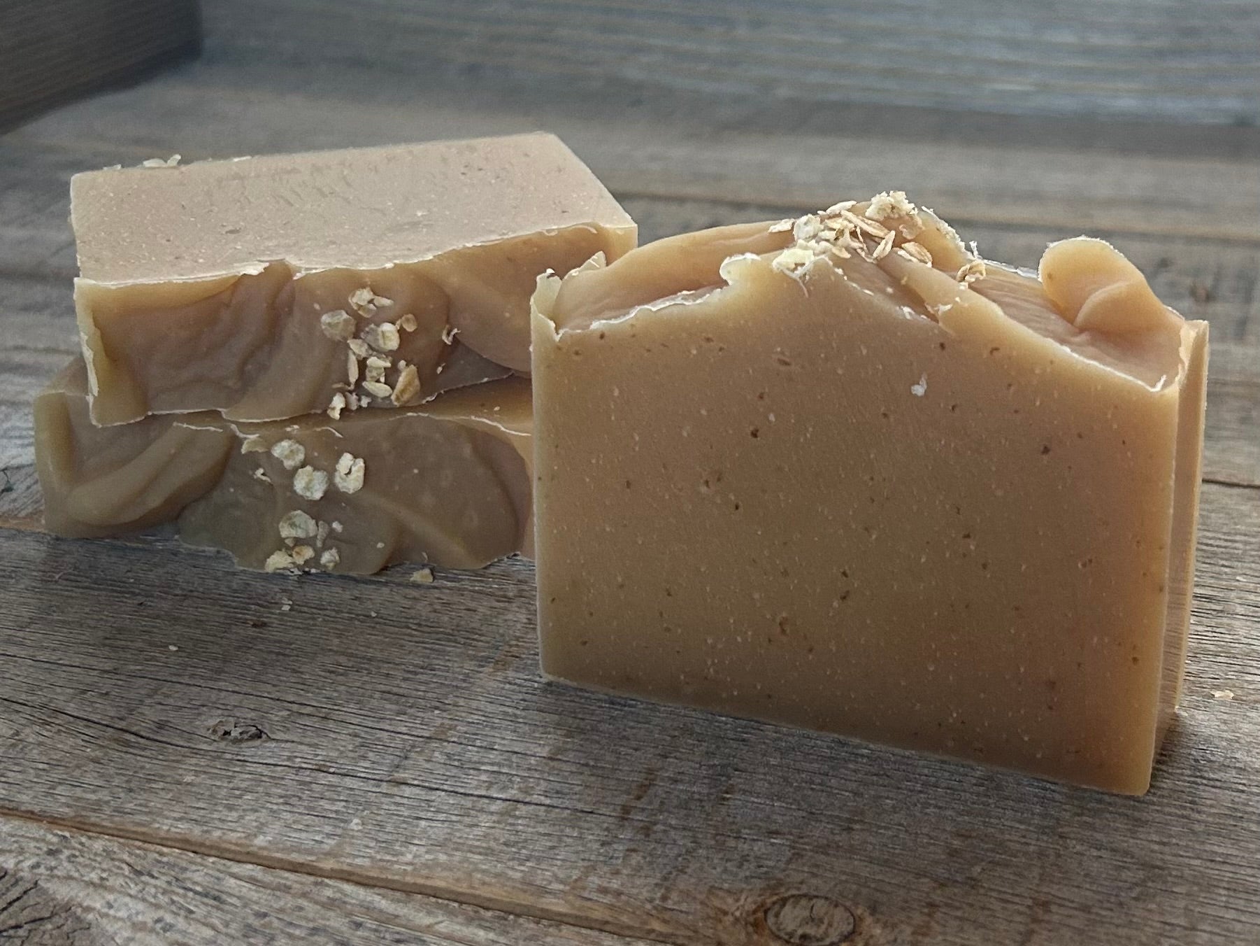 Oatmeal & Molasses goat's milk soap, Kendrick Homestead
