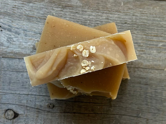 Oatmeal & Molasses goat's milk soap, Kendrick Homestead