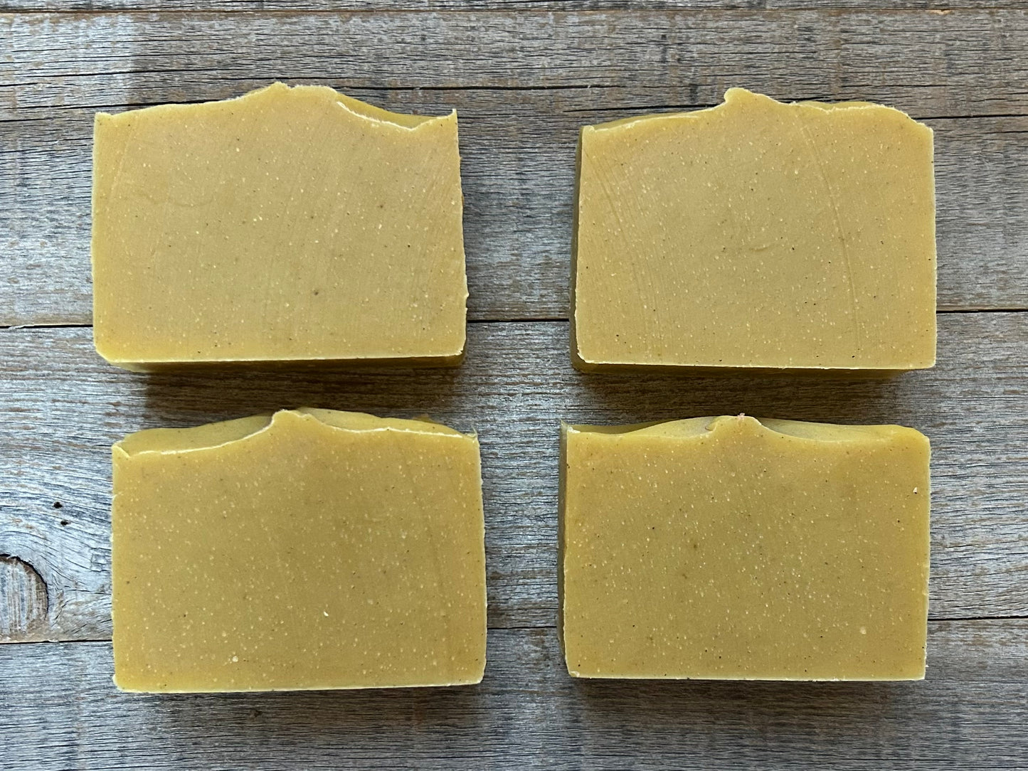 A delightful combination of organic pumpkin puree, cinnamon and clove.  The high amount of shea butter creates a luxurious feel. If you are obsessed with pumpkins, this is the perfect fall season soap. Kendrick Homestead
