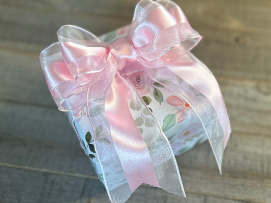 Classic Blue Plaid gift set gift wrapping