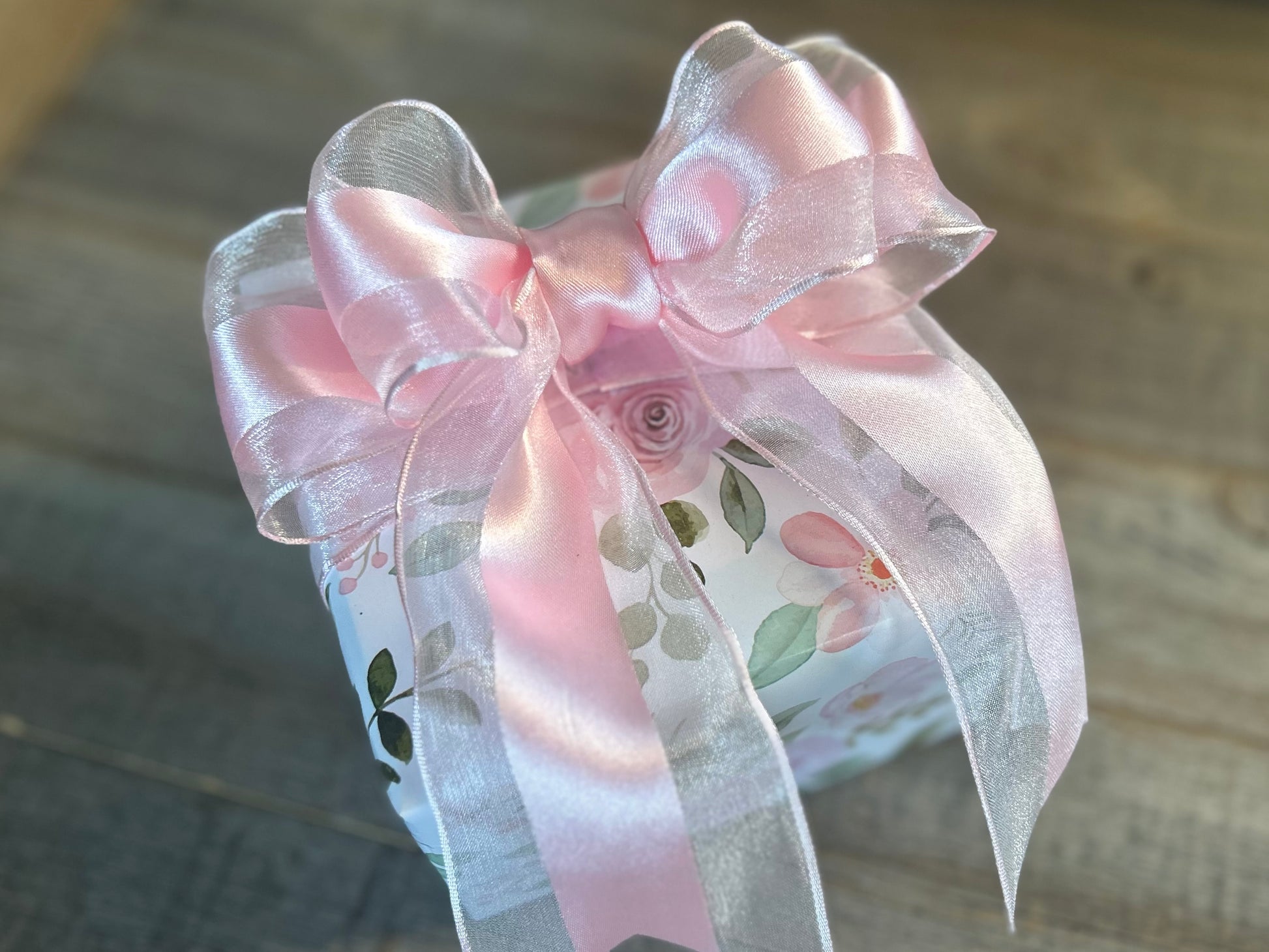Classic Blue Plaid gift set gift wrapping