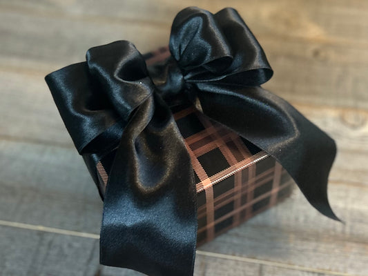 brown plaid gift set