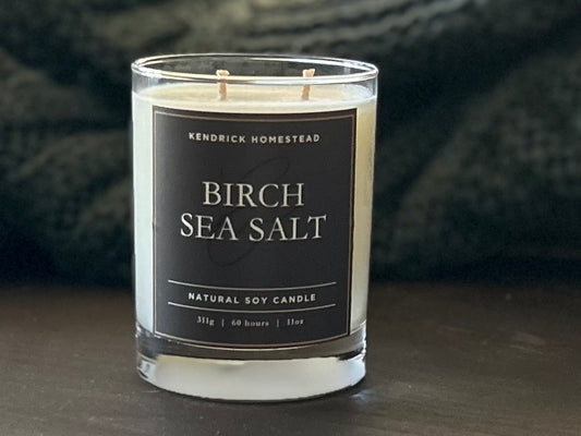 BIRCH & SEA SALT soy candle