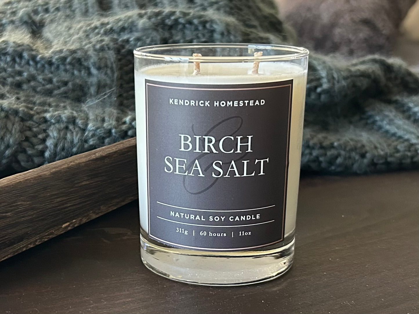 BIRCH & SEA SALT soy candle