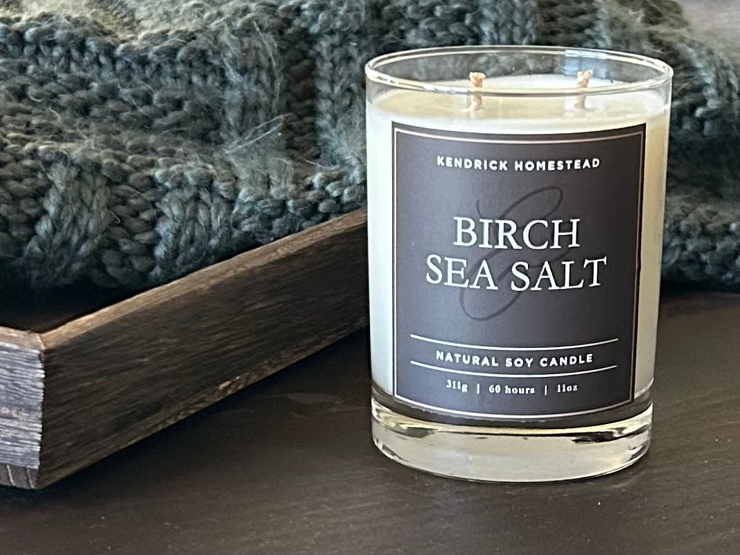 BIRCH & SEA SALT soy candle