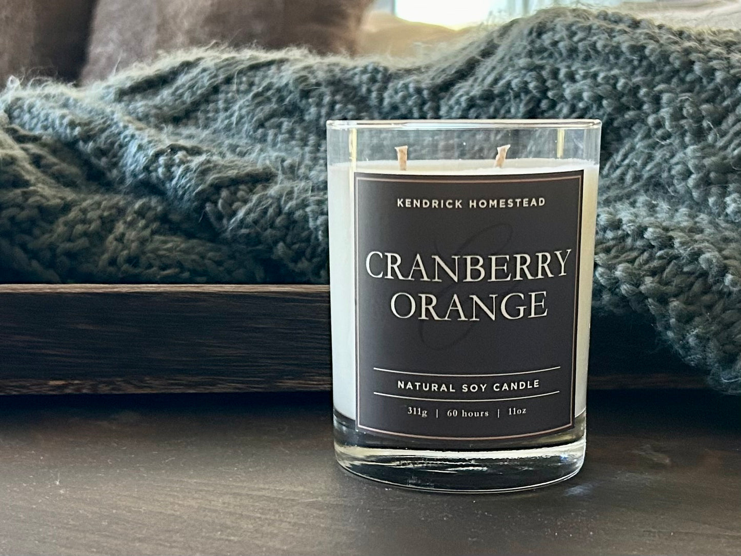 CRANBERRY & ORANGE soy candle