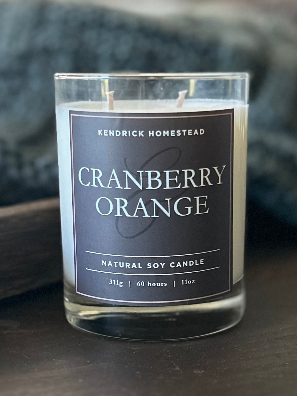 CRANBERRY & ORANGE soy candle