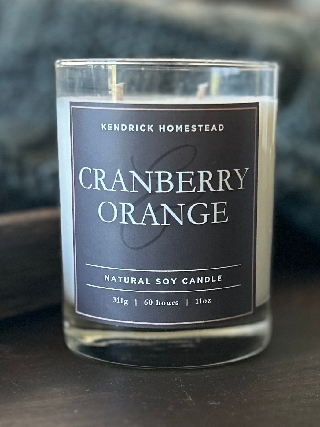 CRANBERRY & ORANGE soy candle