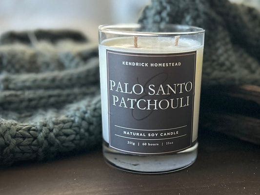 PALO SANTO & PATCHOULI soy candle