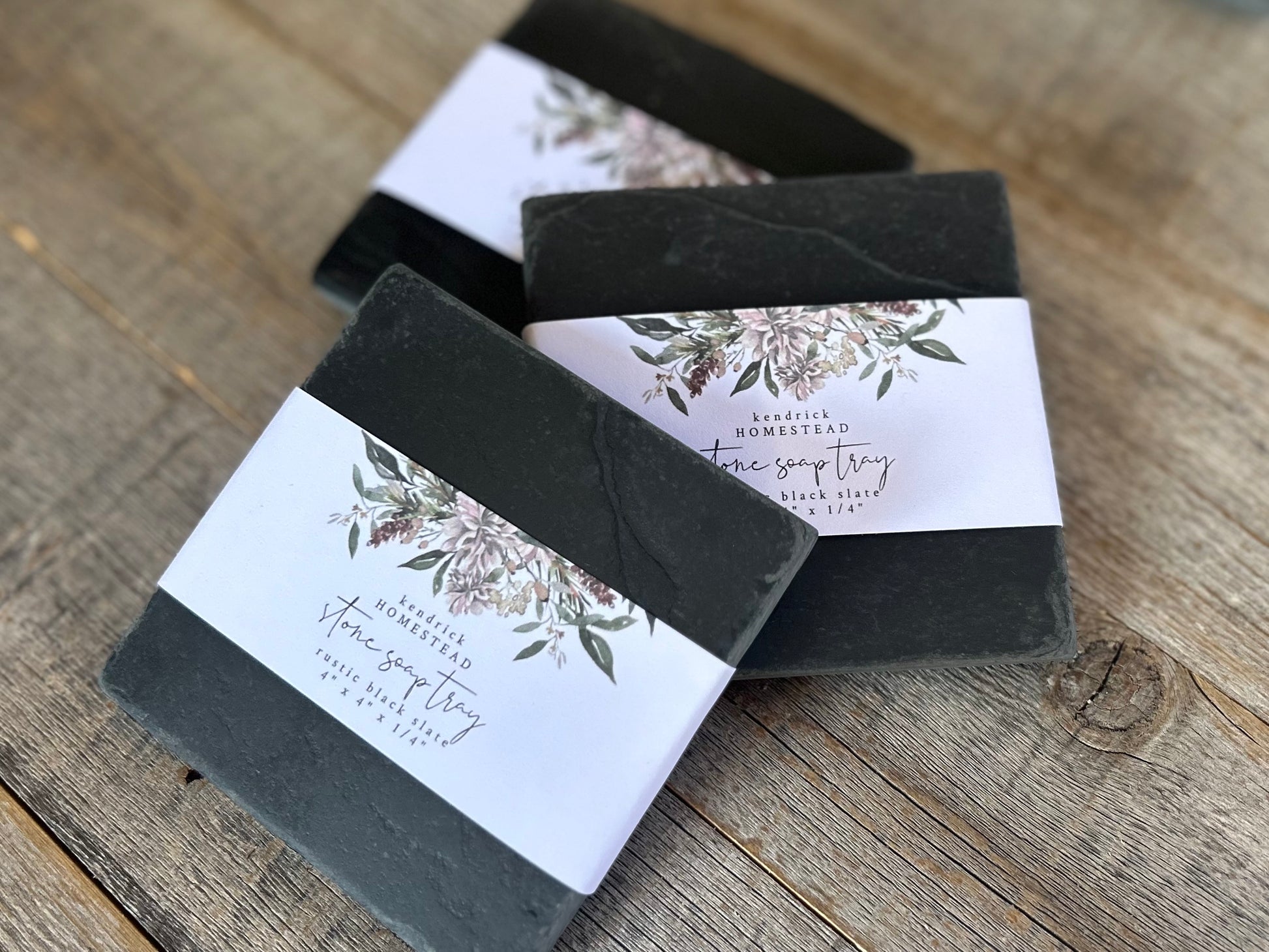 Indian Black Slate soap dish, Kendrick Homestead