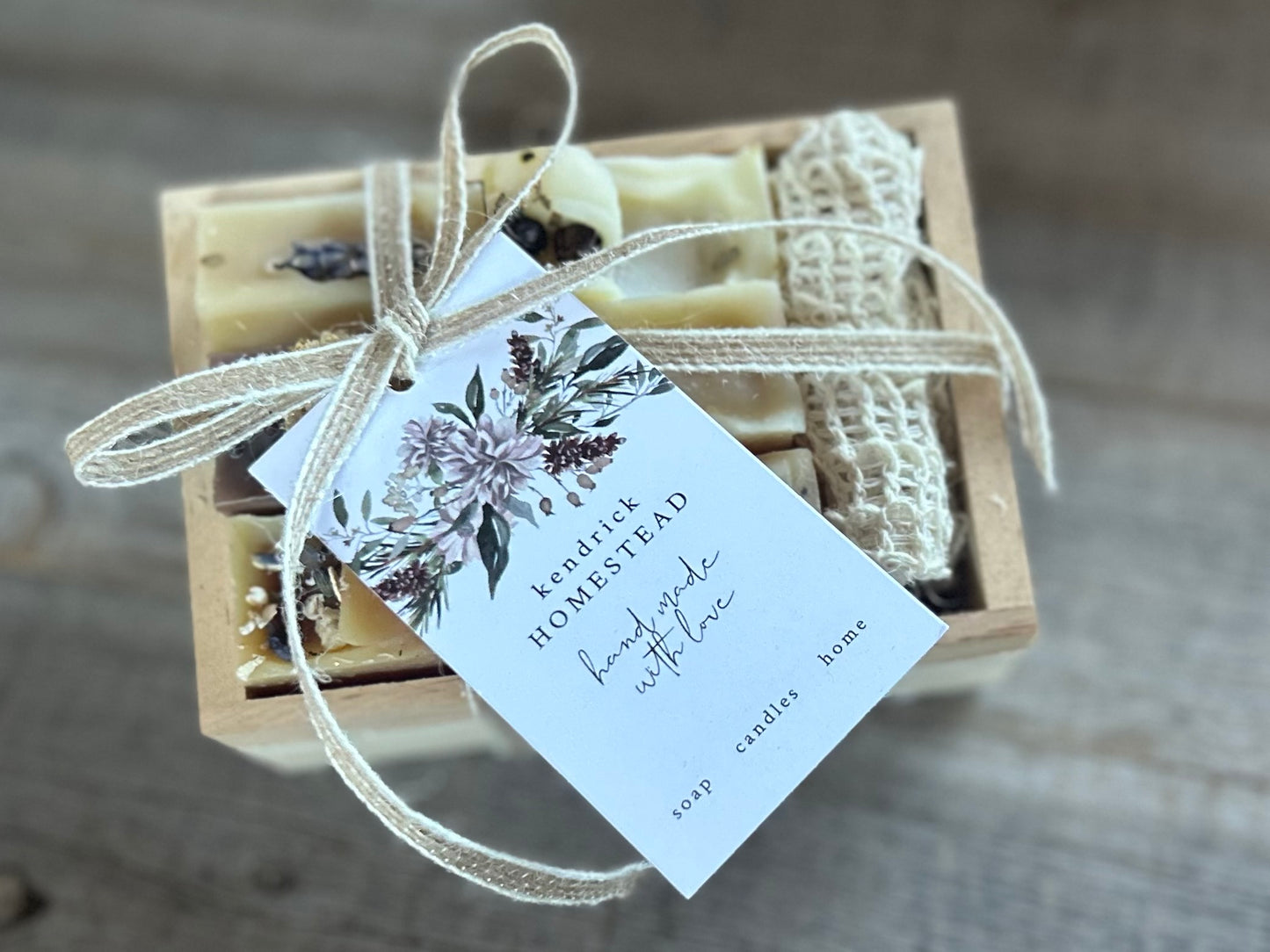 Soap Sample Crate, Kendrick Homestead