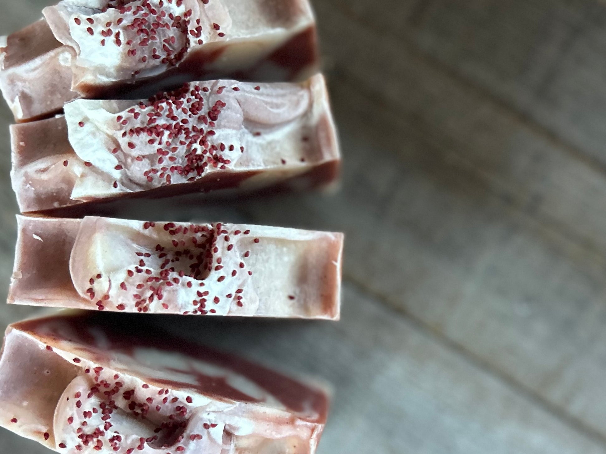 Peppermint Swirl soap, Kendrick Homestead