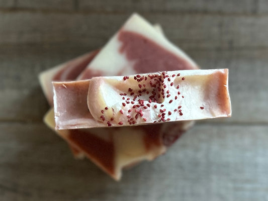 Peppermint Swirl soap, Kendrick Homestead