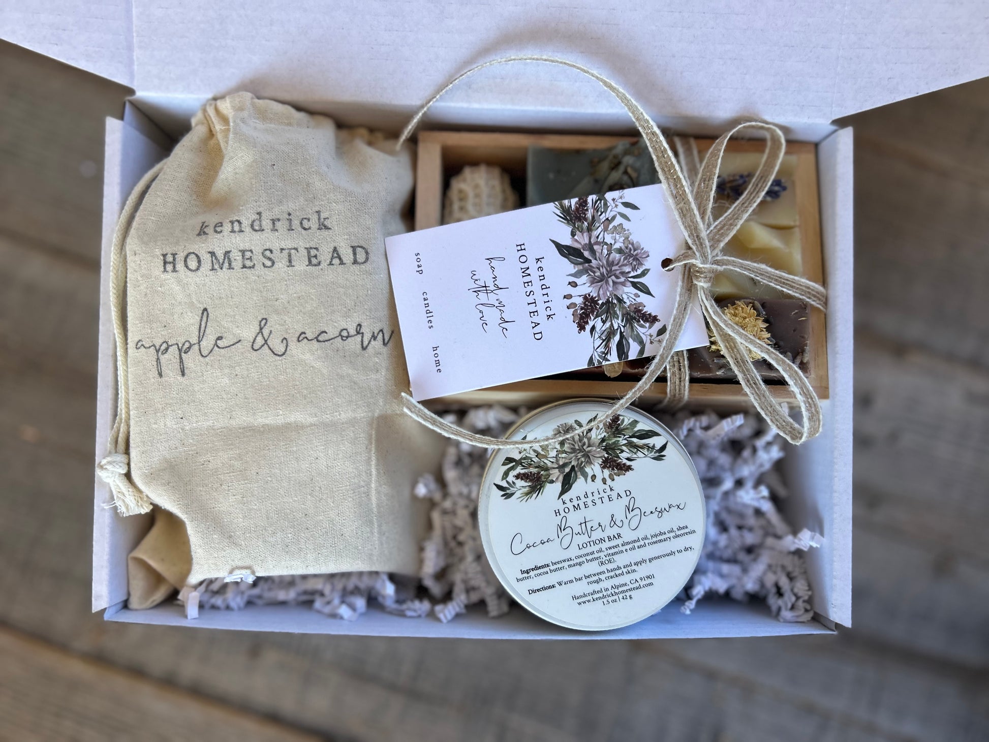 Deluxe Sample Box gift set Kendrick Homestead