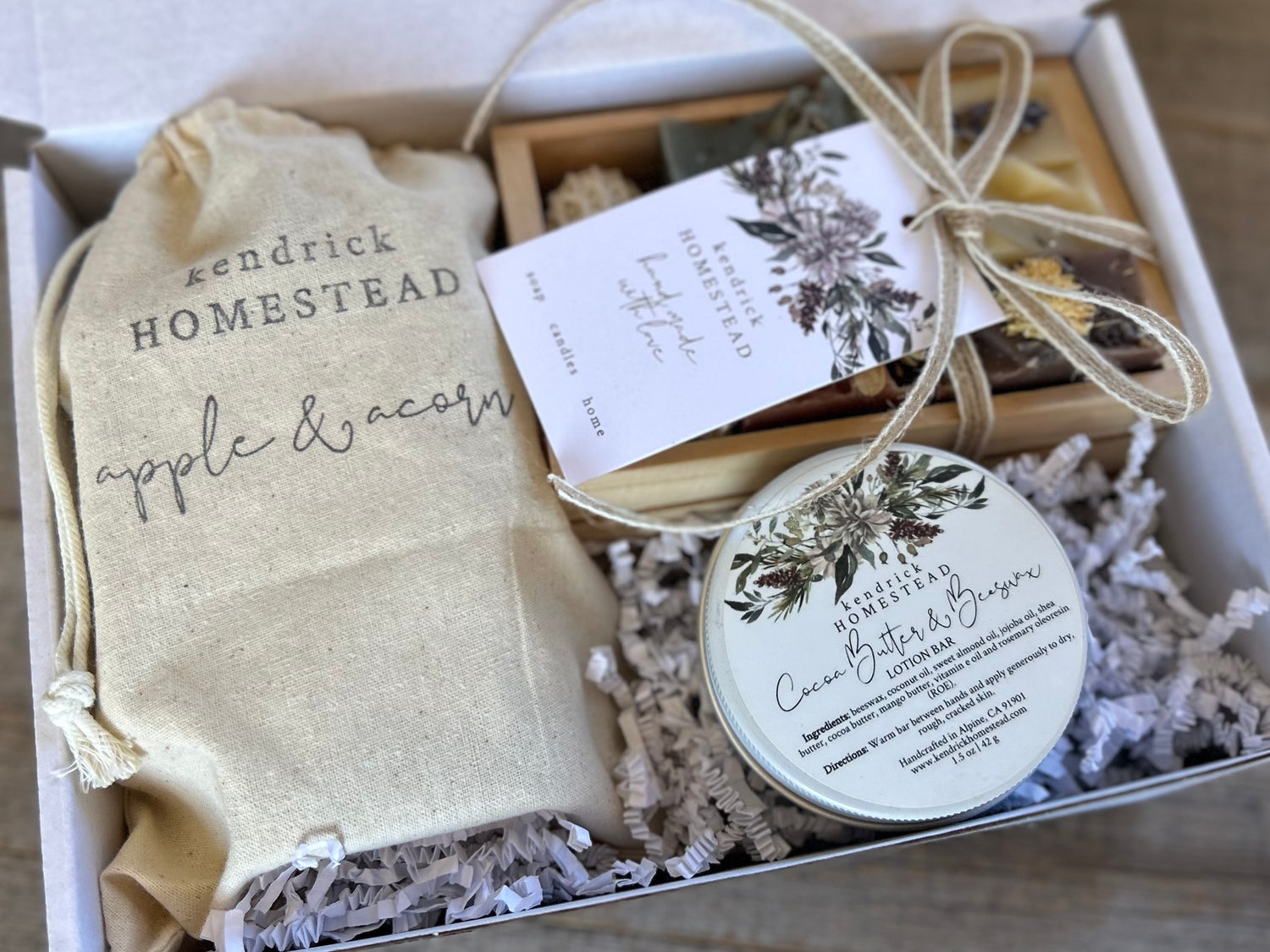 Deluxe Sample Box gift set Kendrick Homestead