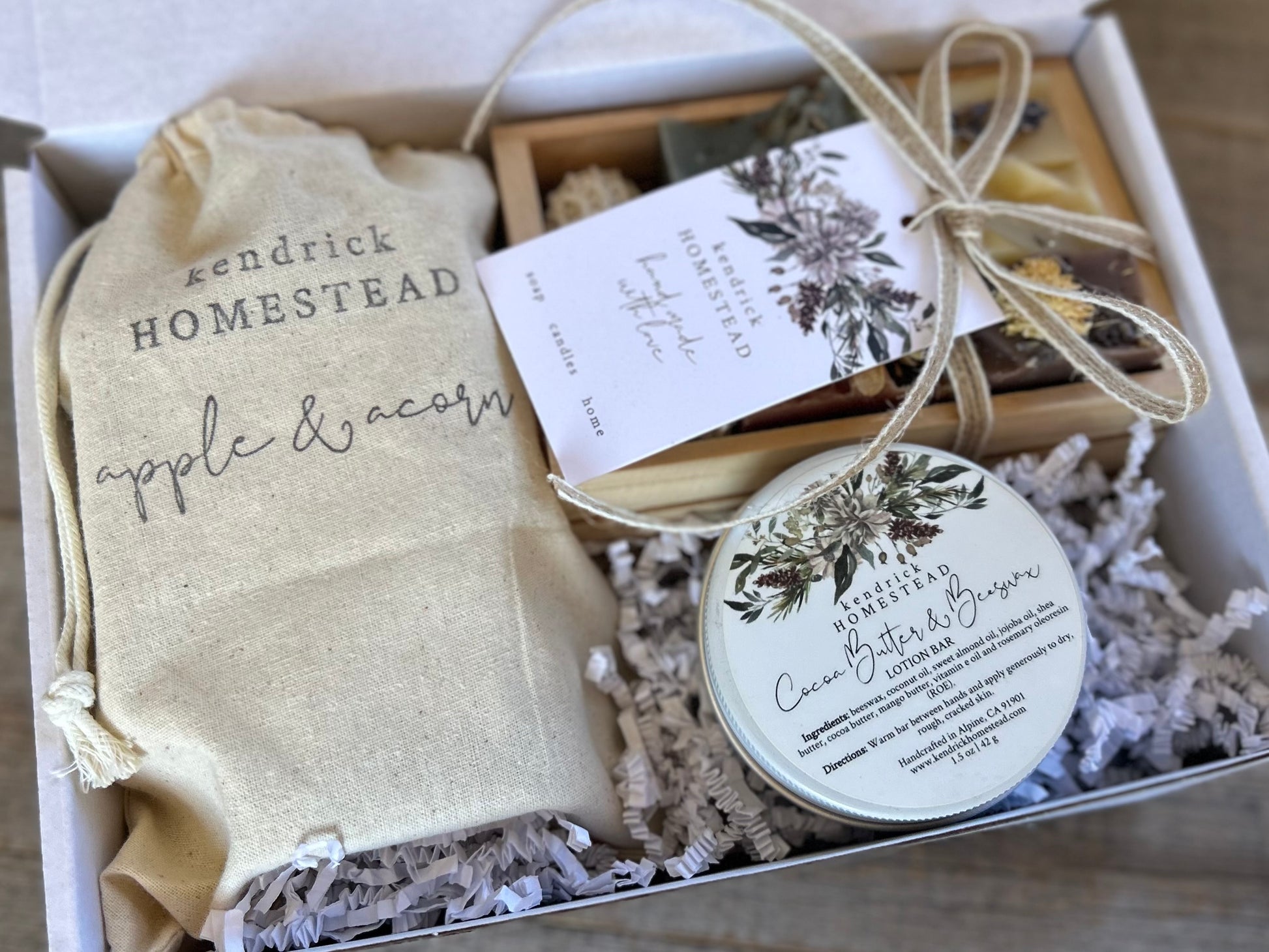 Deluxe Sample Box gift set Kendrick Homestead