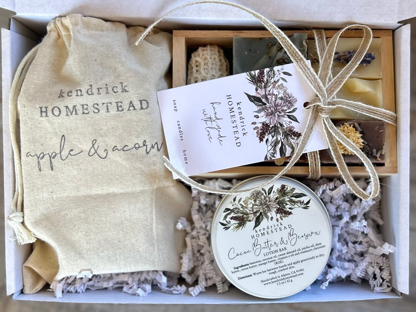 Deluxe Sample Box gift set Kendrick Homestead
