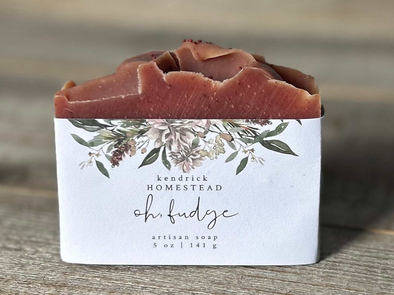 Oh, Fudge A Christmas Story soap, peppermint soap, Kendrick Homestead