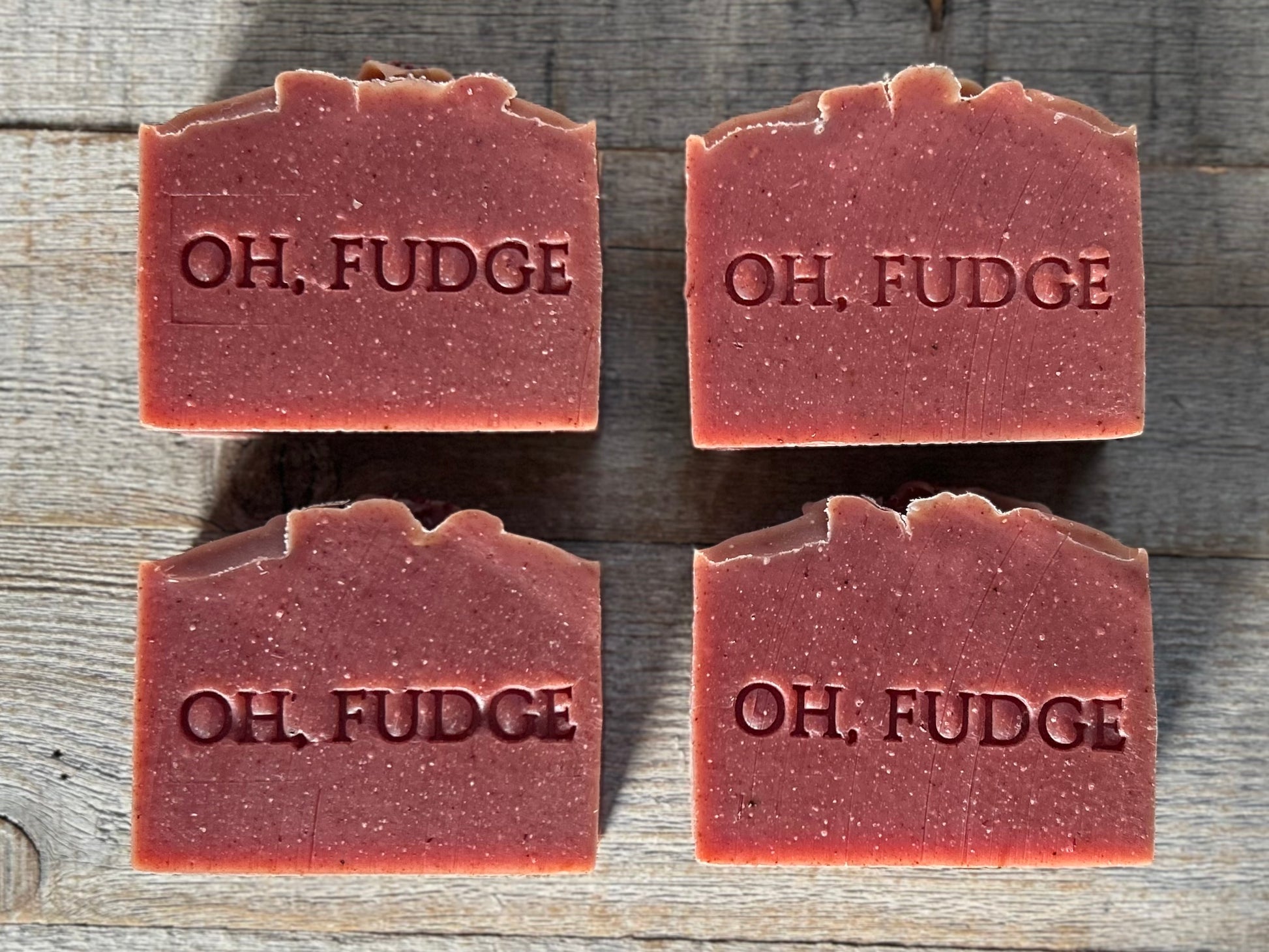 Oh, Fudge A Christmas Story soap, peppermint soap, Kendrick Homestead