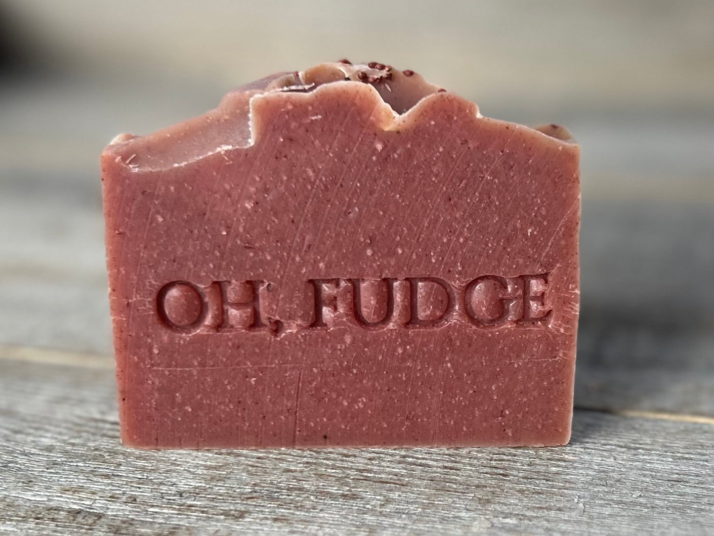 Oh, Fudge A Christmas Story soap, peppermint soap, Kendrick Homestead