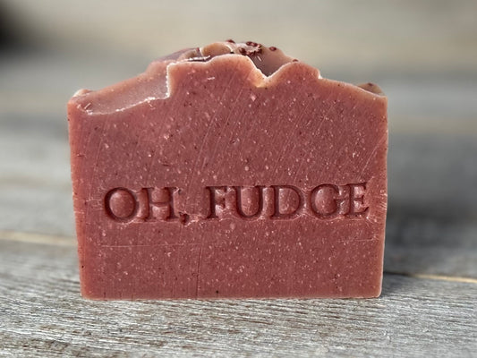 Oh, Fudge A Christmas Story soap, peppermint soap, Kendrick Homestead