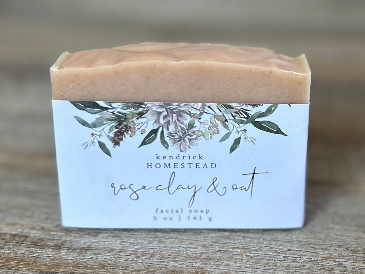 Rose Clay & Oat facial soap Kendrick Homestead