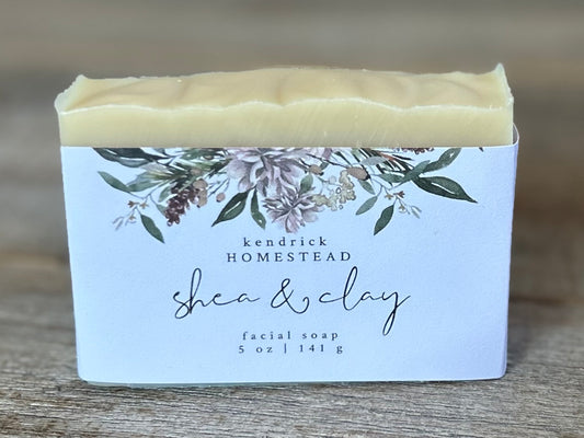 Shea & Clay Facial Soap Kendrick Homestead