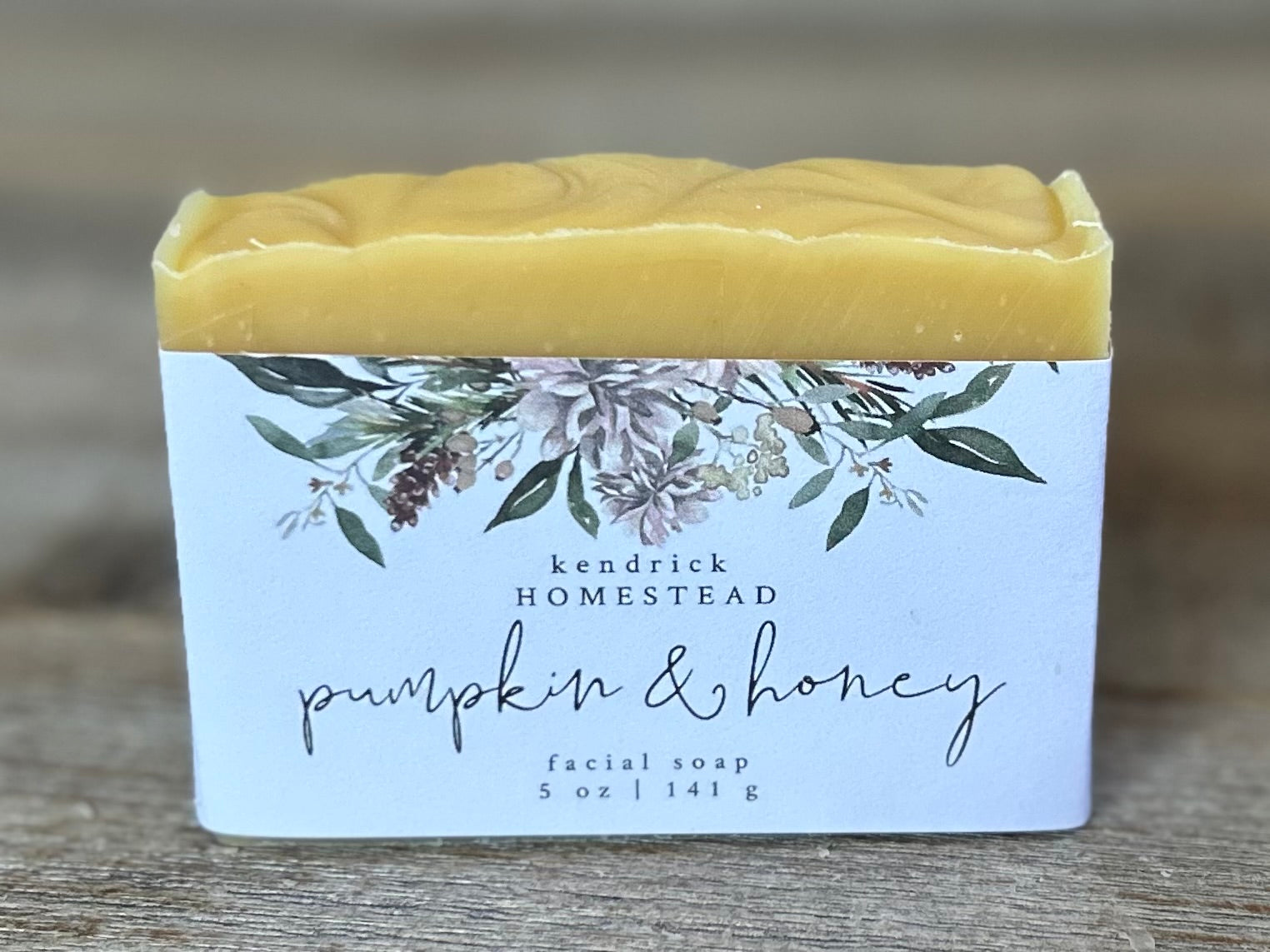 Pumpkin & Honey Facial Soap Kendrick Homestead