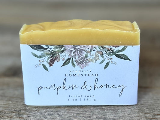 Pumpkin & Honey Facial Soap Kendrick Homestead