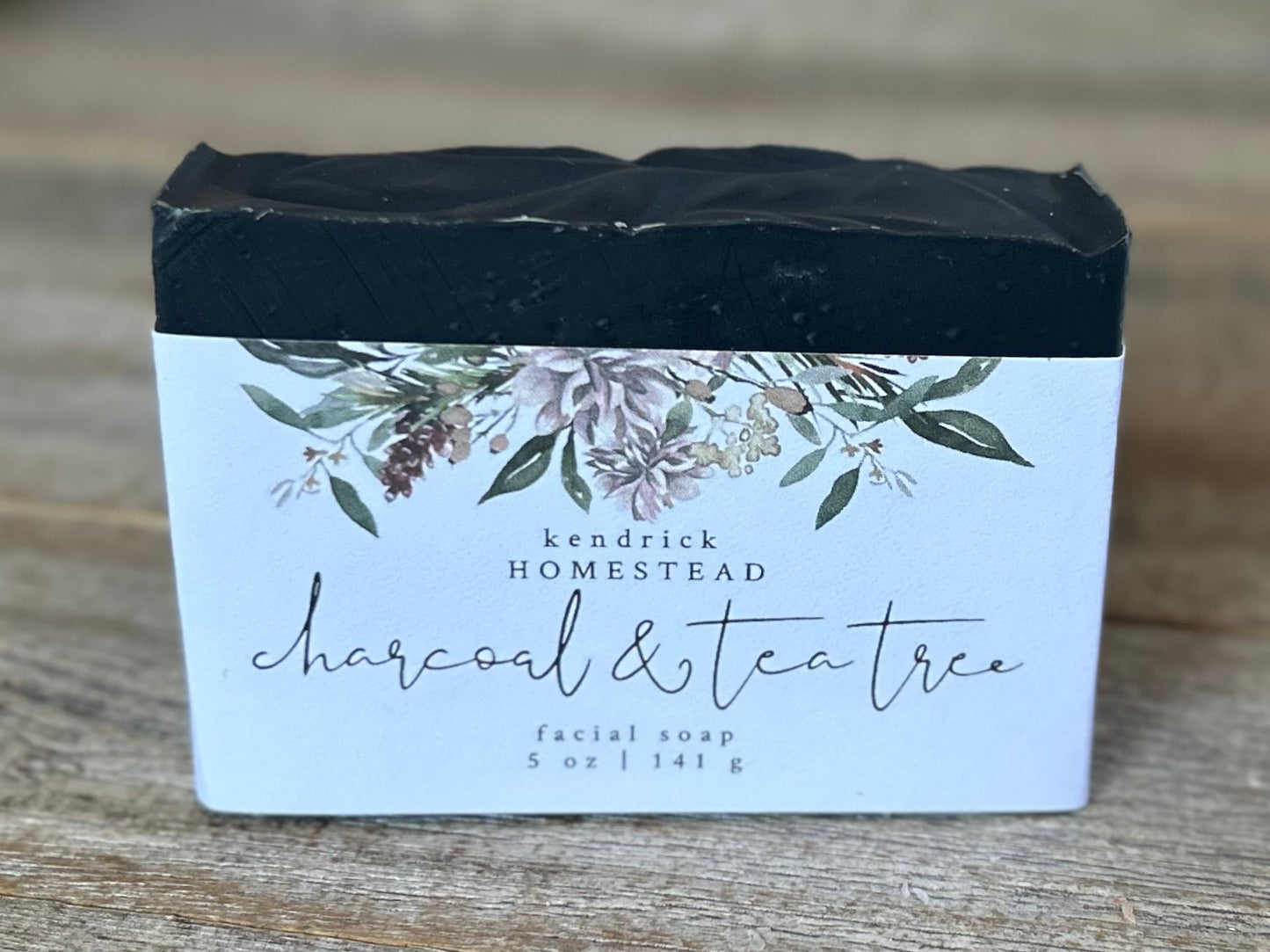 Charcoal & Tea Tree facial soap Kendrick Homestead