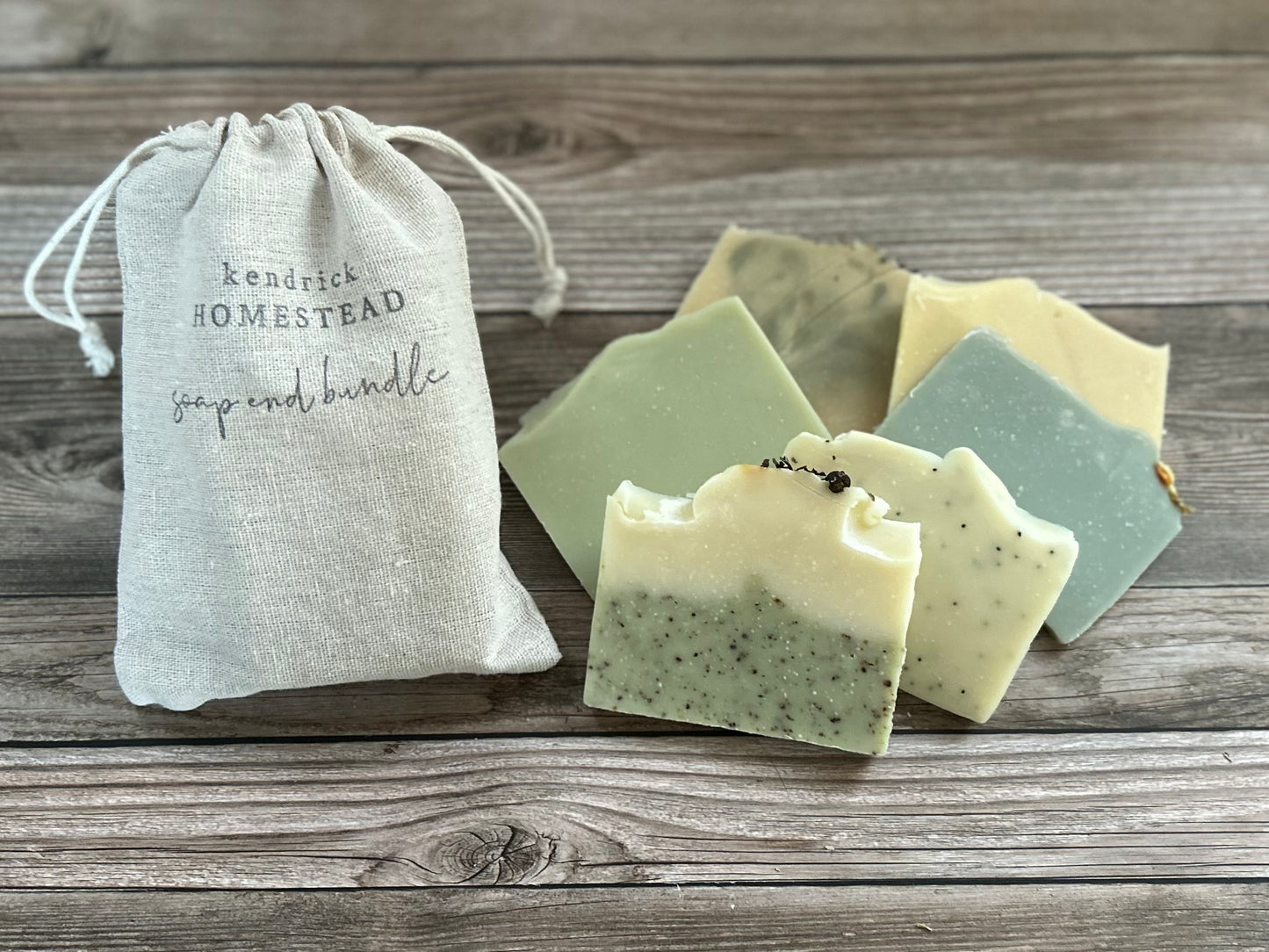 Soap End bundle with muslin bag