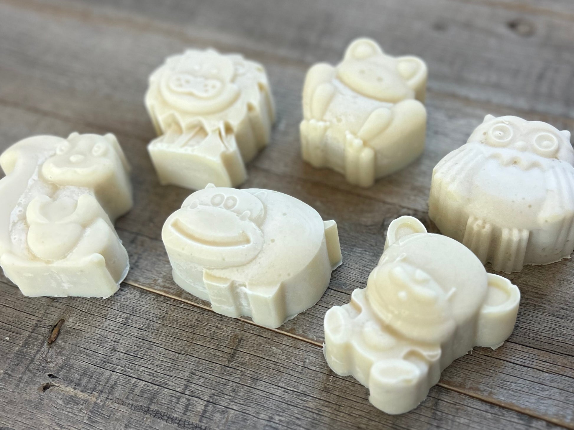 Soothing Baby Soap goat's milk and colloidal oatmeal, Kendrick Homestead
various animal shapes