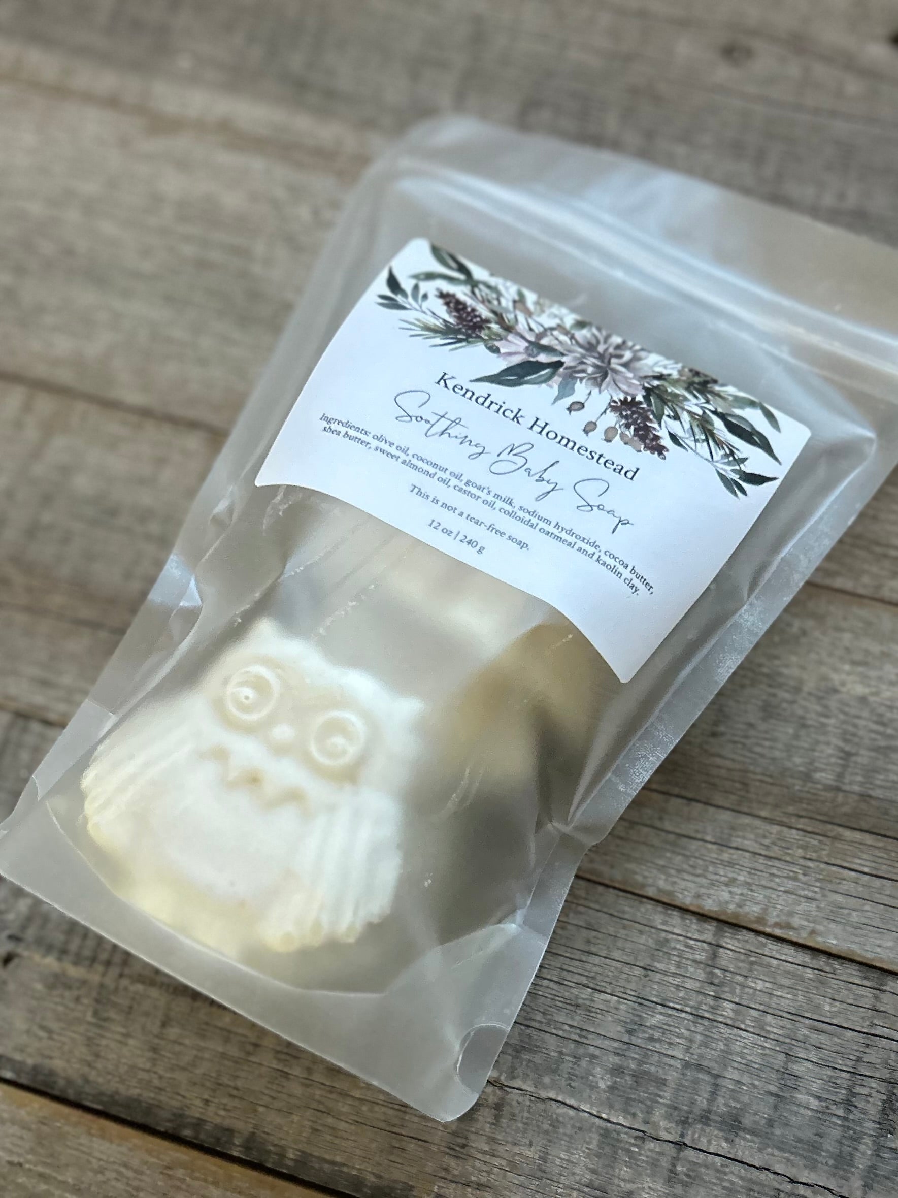 Soothing Baby Soap goat's milk and colloidal oatmeal, Kendrick Homestead
various animal shapes