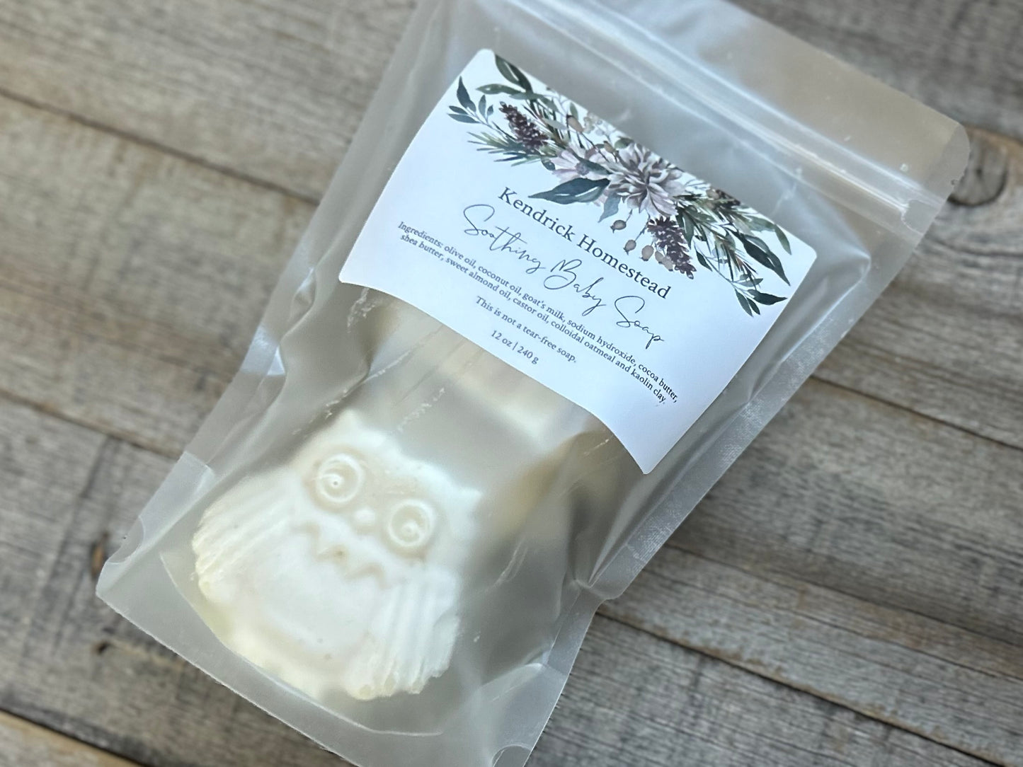 Soothing Baby Soap goat's milk and colloidal oatmeal, Kendrick Homestead
various animal shapes