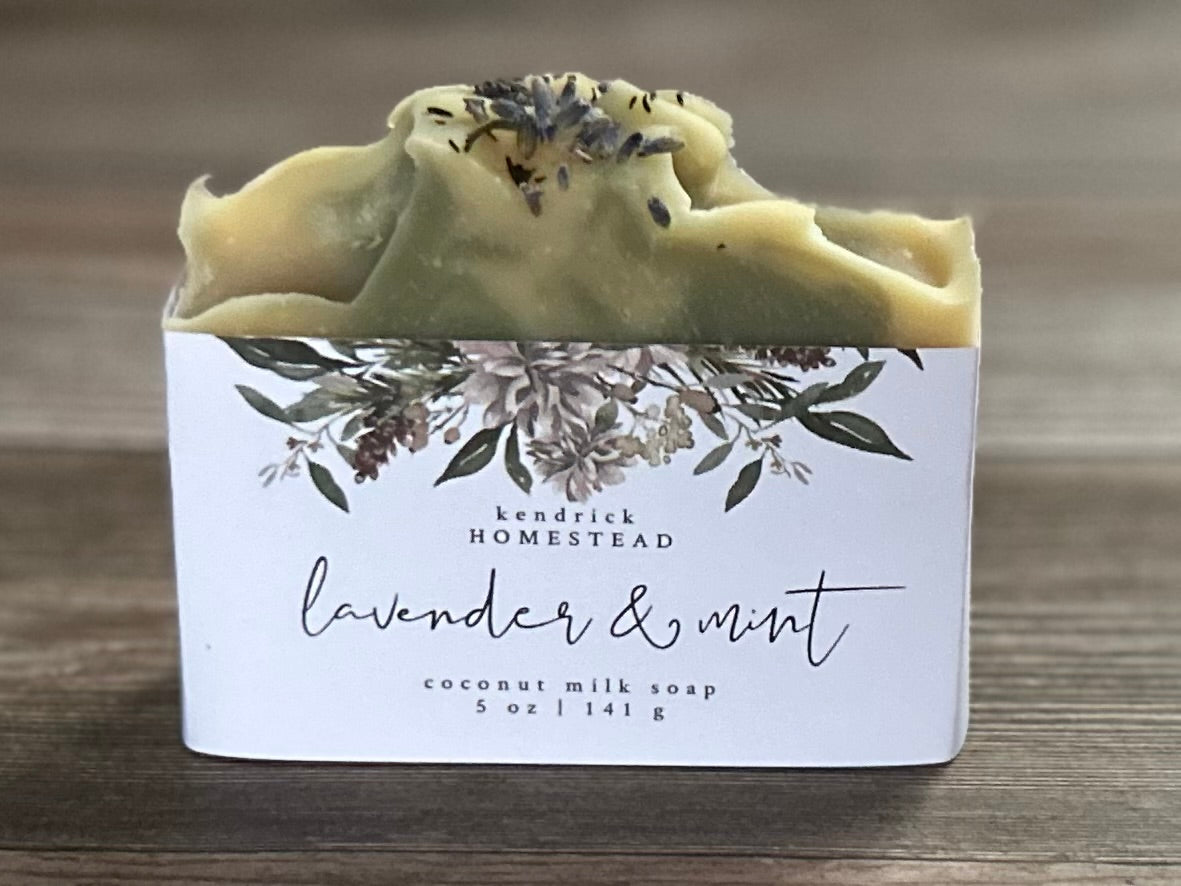 Lavender Mint goat's milk soap