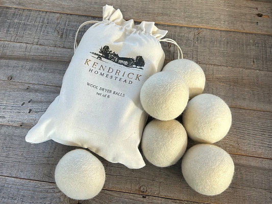 Wool Dryer Balls, Kendrick Homestead