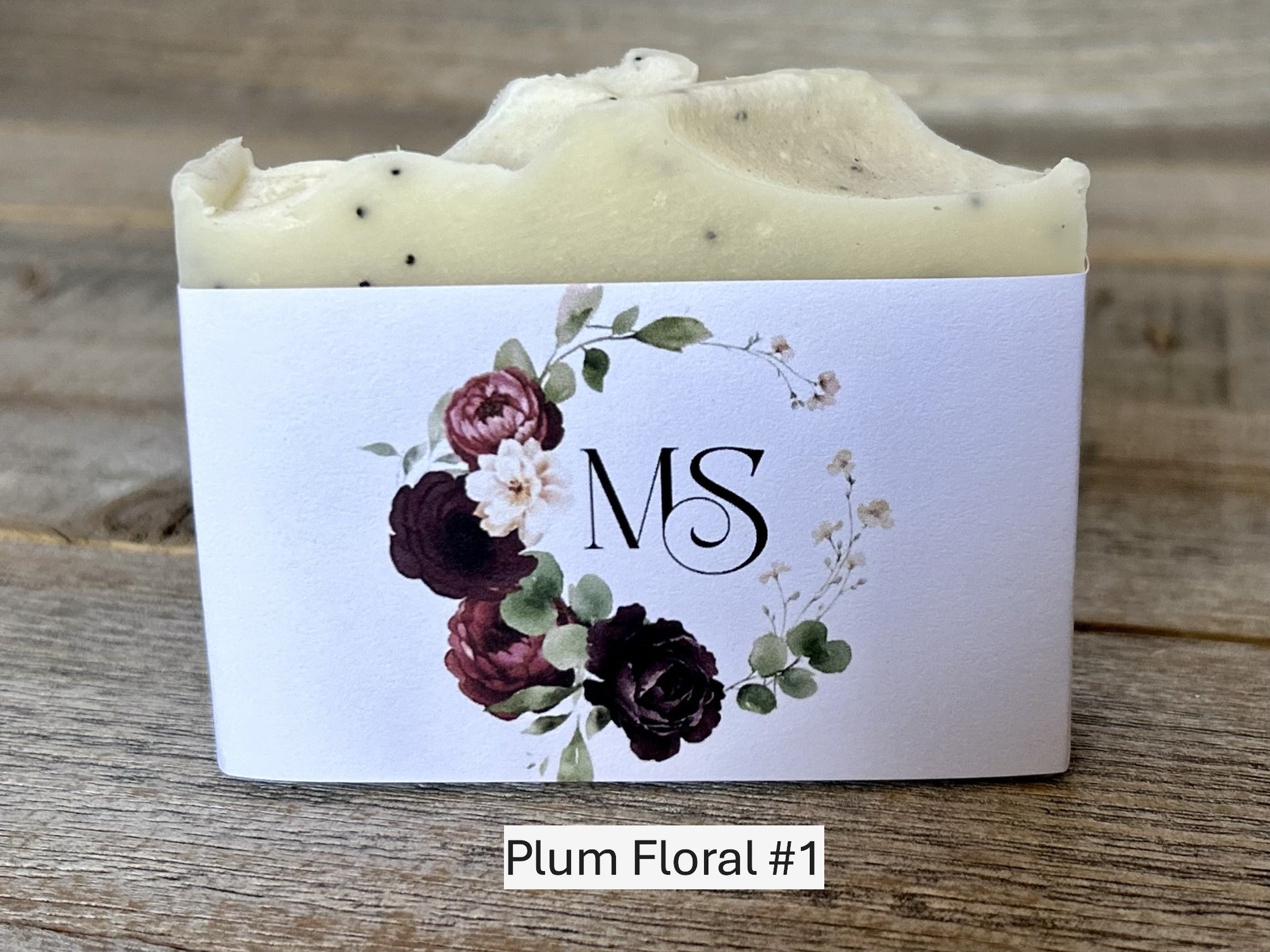 Plum Floral wedding soap favors Kendrick Homestead