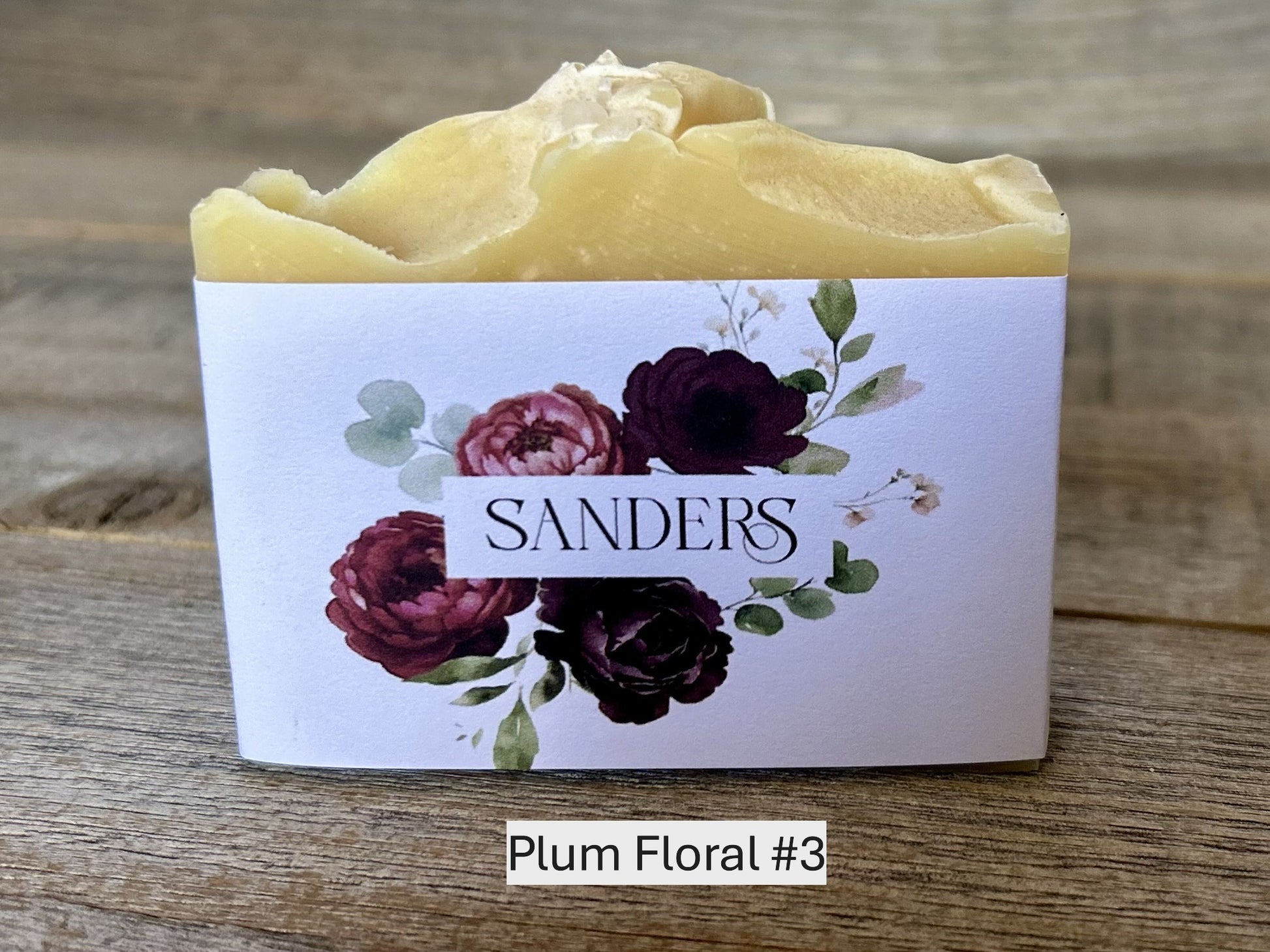 Plum Floral wedding soap favors Kendrick Homestead